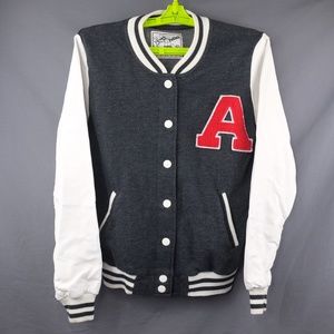 Reflex Letterman Jacket XL Charcoal Gray